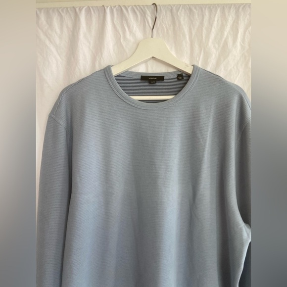 Vince Garment Dye Cotton Long-Sleeve Crew Neck Sweater Size XL - Picture 12 of 16